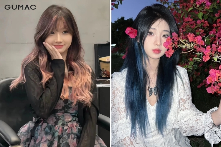 mau toc ombre khong can tay